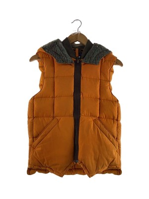 Nigel Cabourn × EDDIE BAUER Hooded down Vest orange 42 Used | eBay