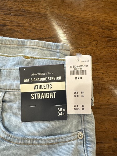 Abercrombie & Fitch Athletic Straight Jeans