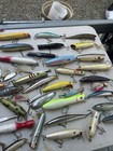 Vintage Huge Lot Of Fishing Lure Plugs For Surf Fishing Bass Blues & More — photo 3