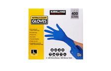Kirkland Signature Nitrile Exam Gloves, Powder Free, Large (400 Count)
