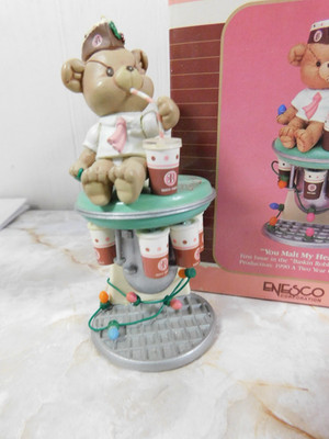 Enesco Baskin Robbins YOU MALT MY HEART Ornament 1st in Series 1990