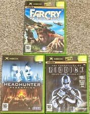 Original Xbox 3 Game Bundle Far Cry Instincts Headhunter & Chronicles of Riddick