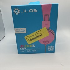 JLab Jbuddies Studio Bluetooth Wireless On Ear Folding Kids Headphones Pink NEW 