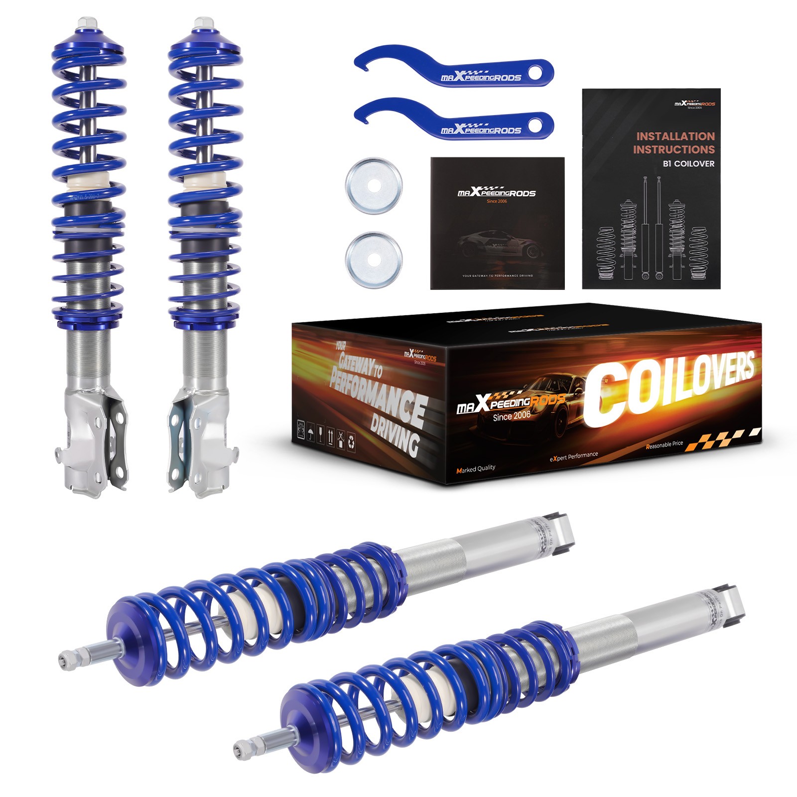 Street Coilovers Suspension Kit for VW Golf MK2 Jetta II 1984-1992 Shock Strut