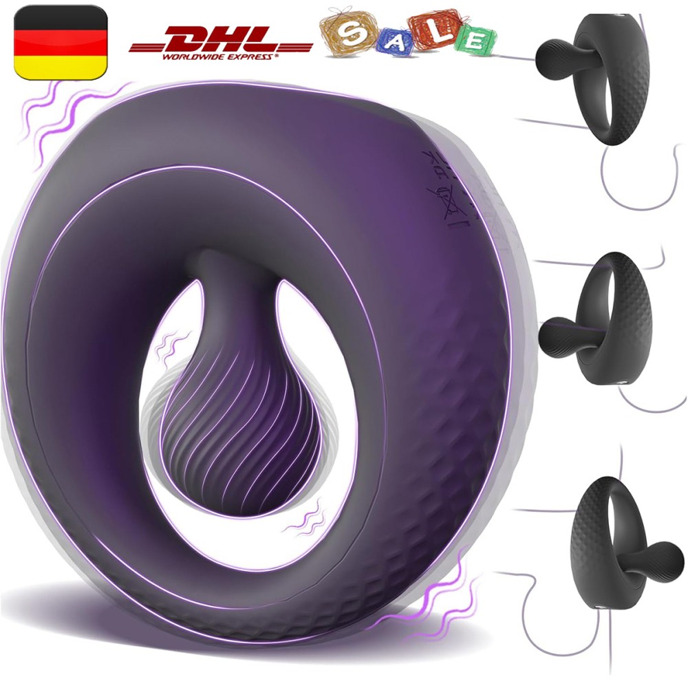 Penis Stimulation Massagegerät Penisring Vibrator Sex spielzeug für Paare Männer