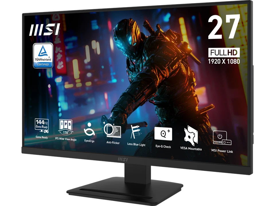 MSI PRO MP273L E14 27-inch IPS 1920 x 1080 (FHD) Gaming Office Monitor, 144Hz, - Image 4 of 4