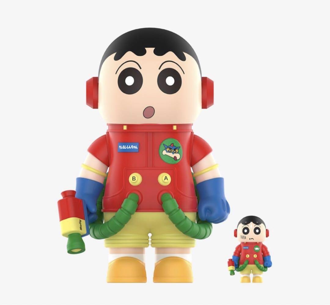 POP MART MEGA SPACE MOLLY 400%+100% Crayon Shinchan Anime JAPAN