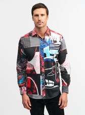 Robert Graham Winners Circle Shirt Mens 3XL Formula One F1 Racecar Geometric