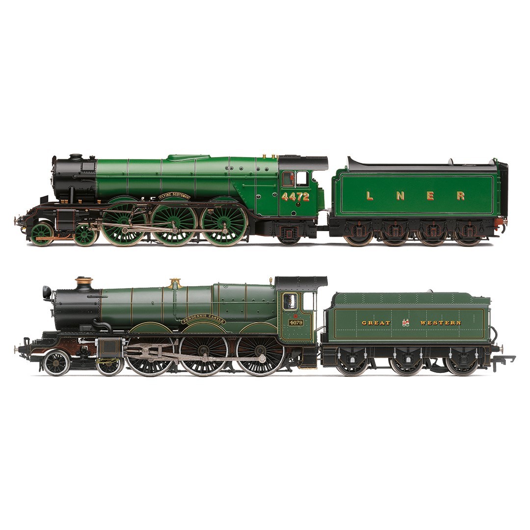 Hornby R30465 OO Gauge LNER 'Flying Scotsman' And GW 'Pendennis Castle' in Austr - Image 7