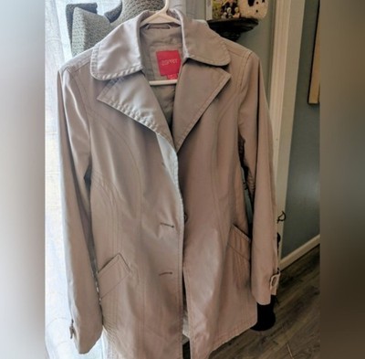 Esprit Tan Trench Coat, Women's Med