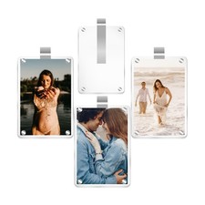 Car Sun Visor Photo Holder, 4 Pack Universal Magnetic Car Visor Clip, Persona...