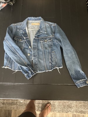 GRLFRND Cara Crop Jean Jacket S
