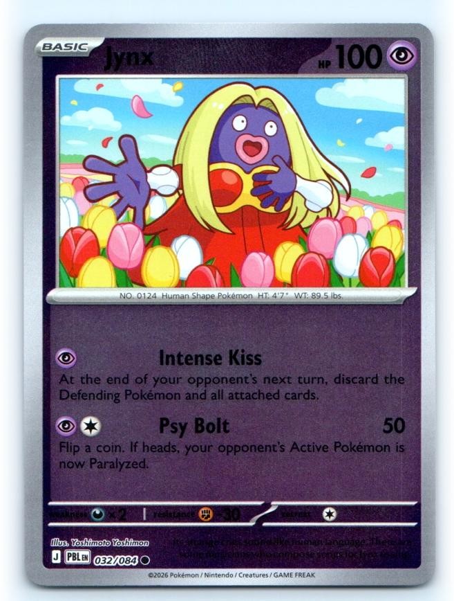 Jynx 032/084 ~ Common Reverse Holo English Near Mint
