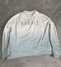 NOBULL Crewneck Sweatshirt Women’s Size Large Blue Workout
