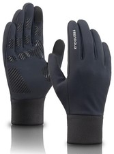 Mens Womens Cold Weather Thermal Liner Mitten Hand Gloves Size Large, black