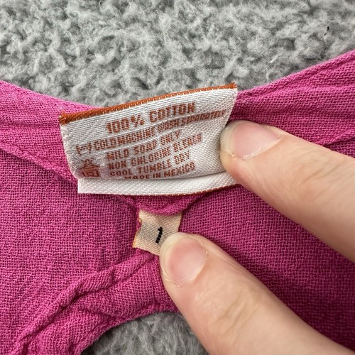 Top Oh My Gauze rosa buco della serratura spiaggia relaxed Lagenlook 100% cotone donna 1 S/M - Foto 4 di 7