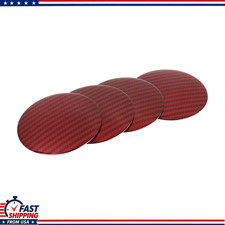 Red Carbon Fiber Pattern Wheel Center Hub Cap Stickers Self-adhesivecolor Red Red Carbon Fiber Pattern Wheel Center Hub Cap Stickers Self-adhesivecolor Red