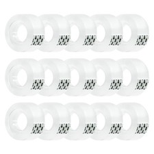 15 Rolls Transparent Clear Tape Refills for Dispenser, Sturdy Tape Not Easily