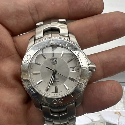 Tag Heuer WJ1111-0 Link Date - Quartz S Steel Silver Dial 39MM Men's Watch.