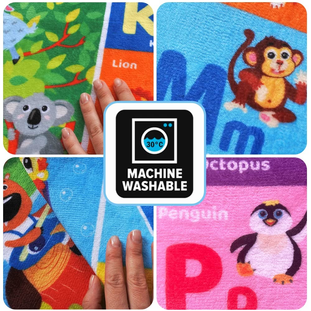 Baby Floor Play Mat – Super Soft Plush Surface ABC Rug for Toddlers & Infants...