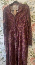NEW Natural Life Christa Cotton Maxi Dress Women’s Large Floral LS NWT 