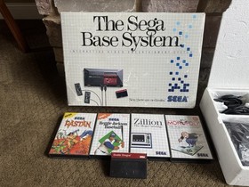 Vintage Base-SEGA MASTER SYSTEM Bundle-Console/Hang-On & Astro Near CIB TESTED!