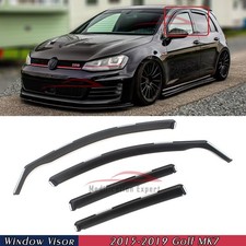 For 2015-2019 Golf 7 Mk7 In-channel Rain Guards Window Visors Wind Deflectors