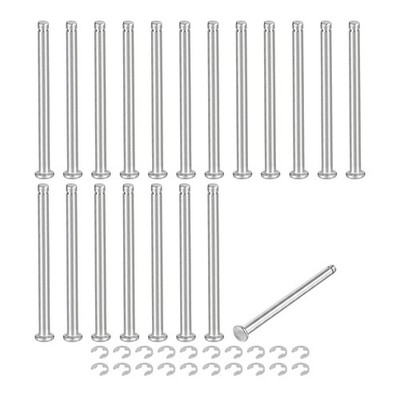 20Set M4x55mm 304 Stainless Steel Cylindrical Shaft Snap Ring Locating Pin