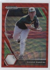 2021 Panini Prizm Draft Picks Red Wave Prizm Shane Panzini #PDP108 4s2