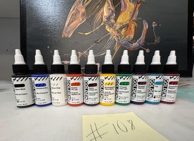 LOT OF 10 Golden High Flow Acrylics 1 fl. oz. /30 ml Sealed No Duplicates LOT108