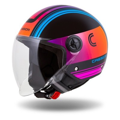 Jethelm Roller Helm Crosshelm Motorradhelm Handy Metropolis Cassida schwarz M