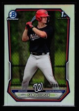 2026 Bowman Baseball Card #BCP-122 Sam Petersen Refractor 1st Nationals /499