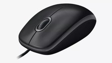 Logitech B100 Mouse USB Ottico ambidestro lunghezza cavo 1,8MT.  Nero 910-003357
