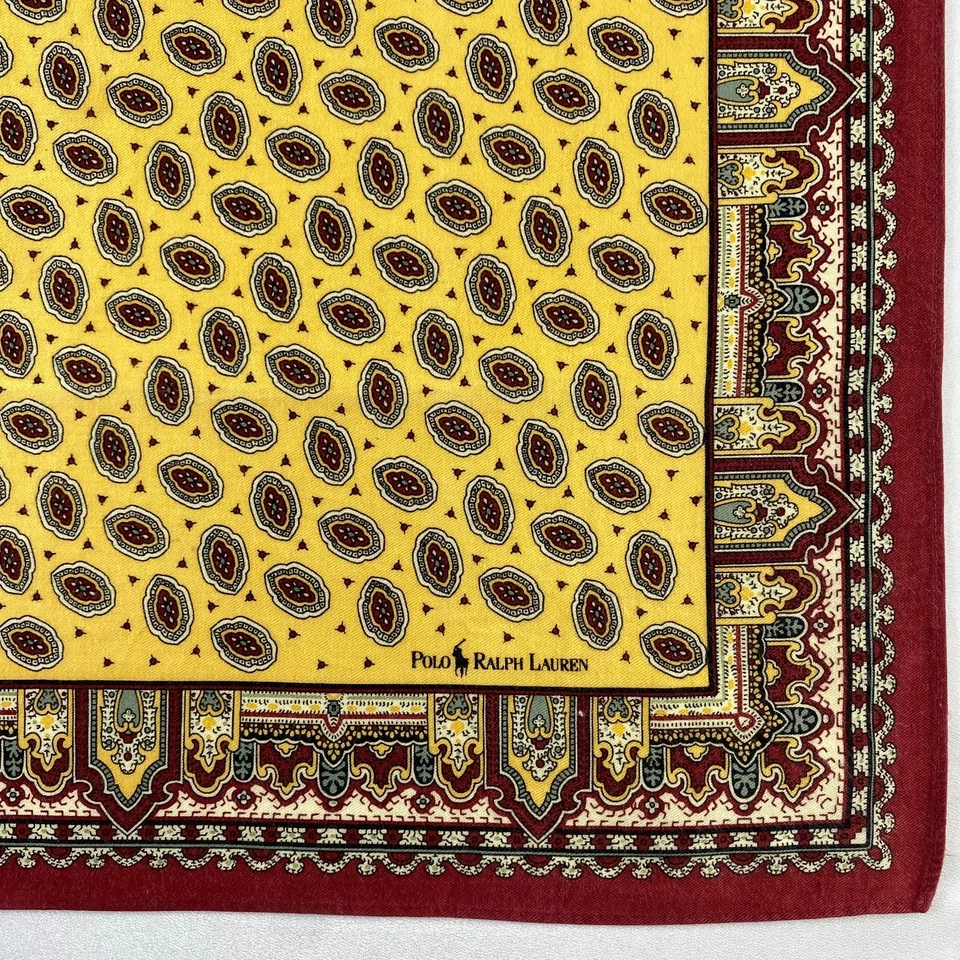 Pañuelo vintage Polo Ralph Lauren pañuelo pañuelo pañuelo cuadrado de bolsillo Foto 4 de 4