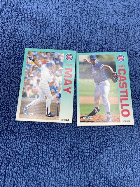 Fleer 1992 Lot of 2 Chicago Cubs Baseball Cards