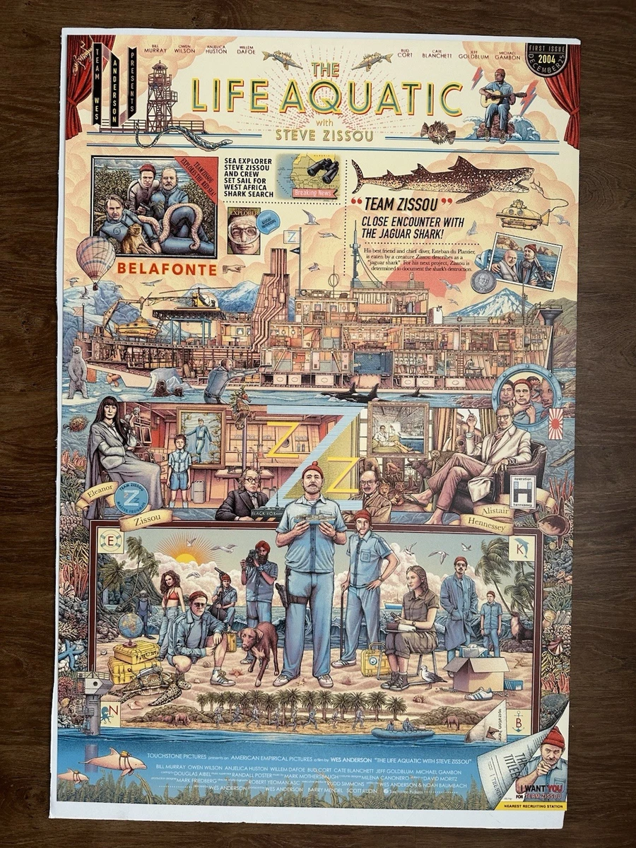 life aquatic poster products for sale | eBay
