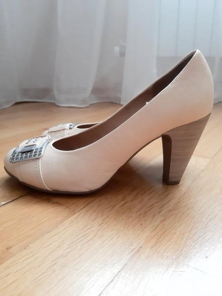 Women Gabor Heels Beige Leather 39 #7UKQ