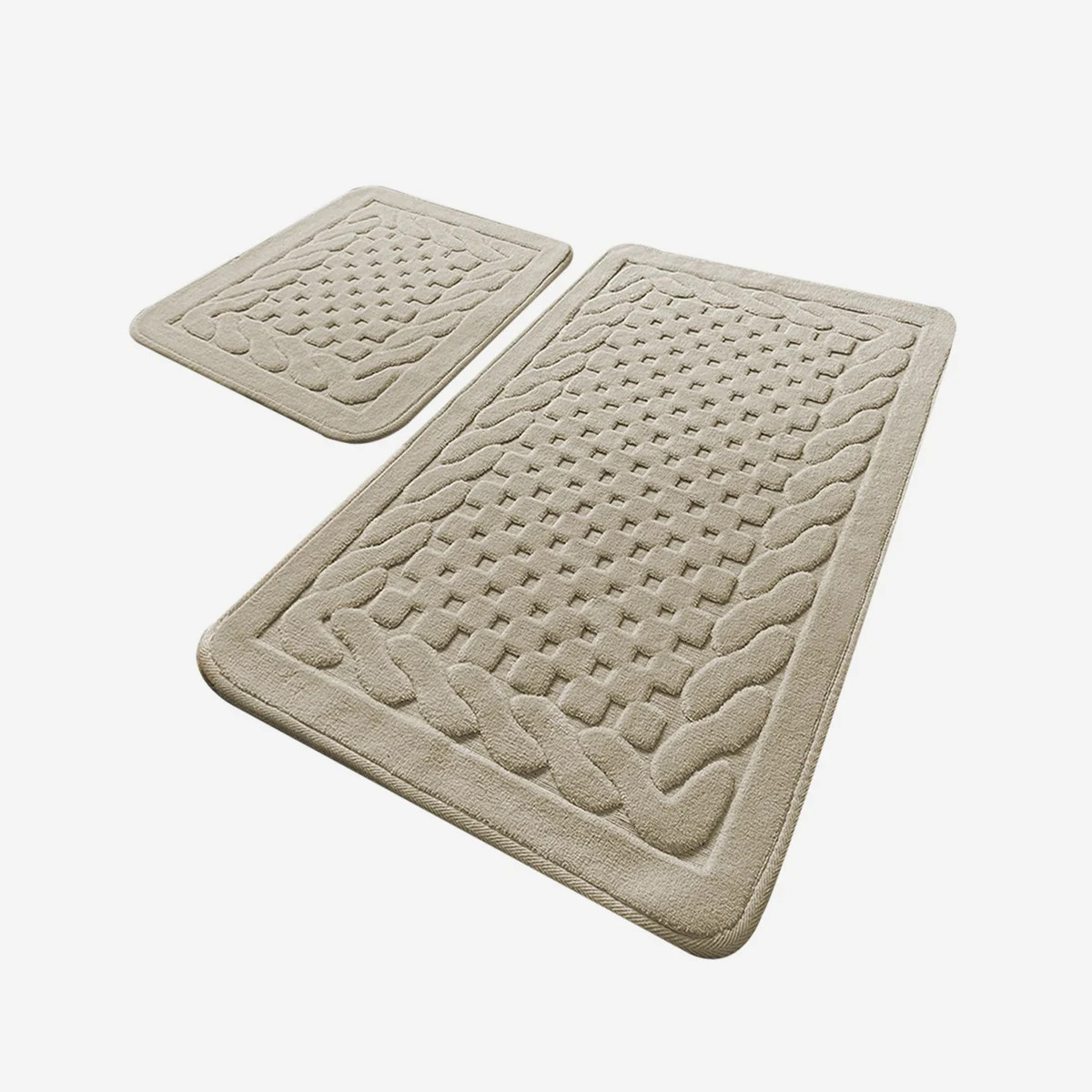 Tapis de bain antidérapants en coton hydrophile Bambi pour douche sécurisée