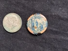 VINTAGE "GAR CIVIL WAR FUNERAL " PINBACK -  VETERAN SOLDIERS MEMORIAL DAY 1900