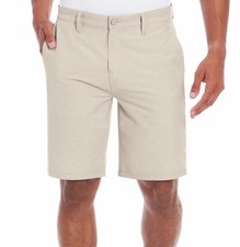 Hurley Men s Size 36 Quick Dry Hybrid Walk Shorts Tan Classic Fit Stretch