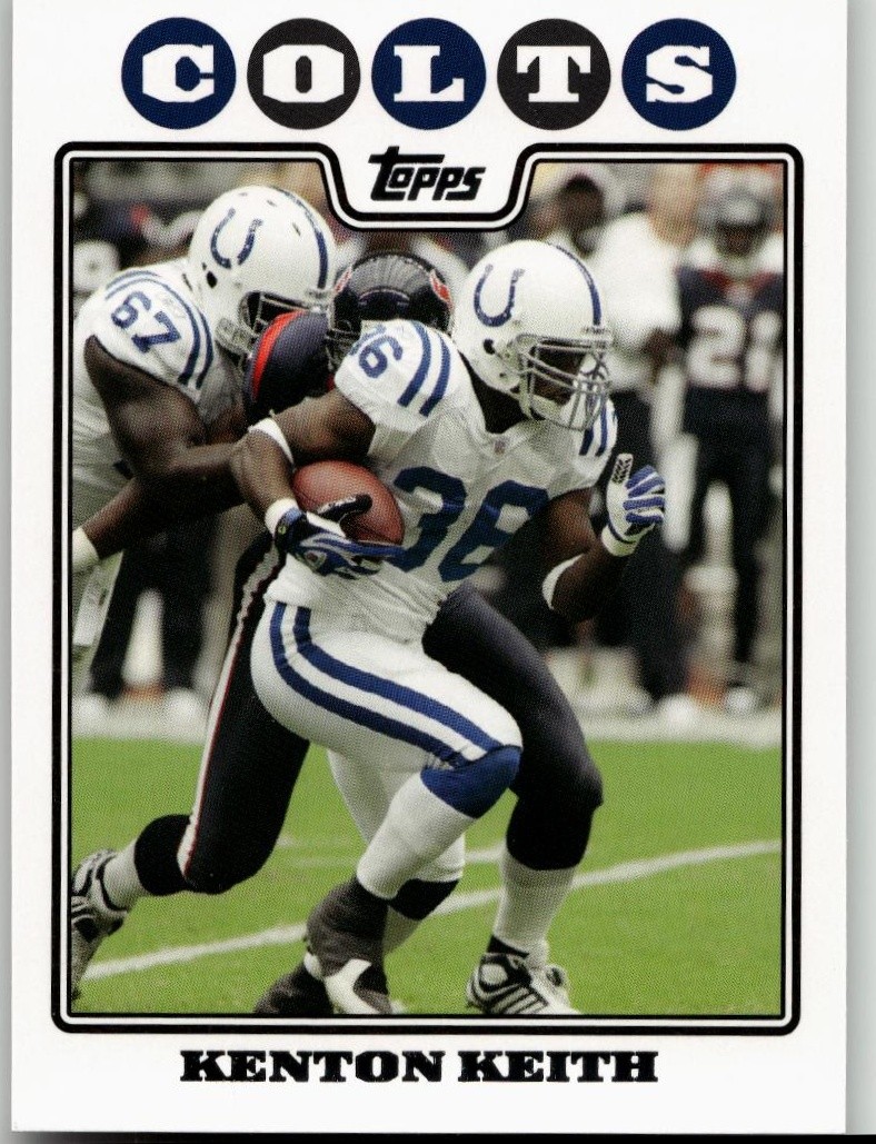 Kenton Keith 2008 Topps Football Indianapolis Colts