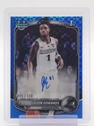 JASON EDWARDS 2025-26 BOWMAN CHROME U BLUE X-FRACTOR 1ST AUTO /150 Q3917