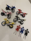 Vintage Mighty Morphin Power Ranger Motorcycles Action Figures Lot
