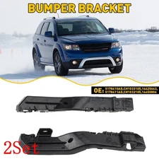 Bumper Bracket Set For 2009-2018 Dodge Journey Front Plastic 1/2Pair