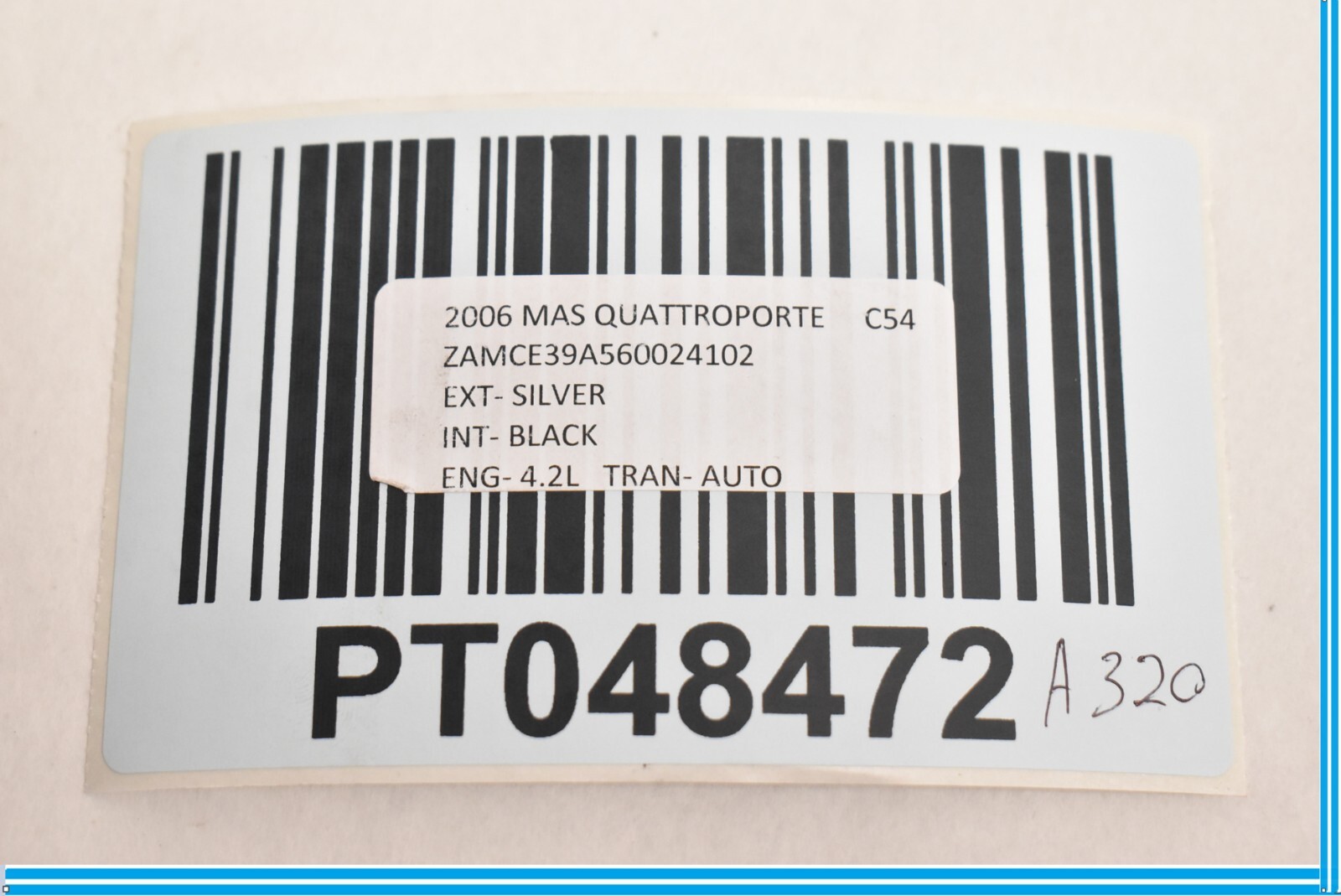 Maserati Quattroporte 2004-2008 Rear Seat belt buckle
