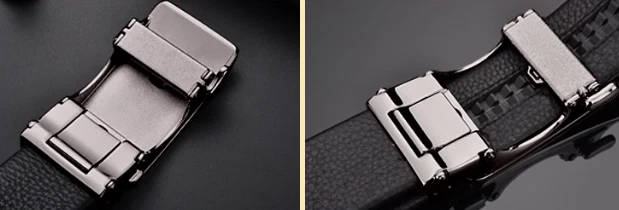 Septwolve Hombres Cinturón Cuero de Vaca Genuino Bloqueo Automático Hebilla Marrón 73811A020-35 Foto 3 de 3