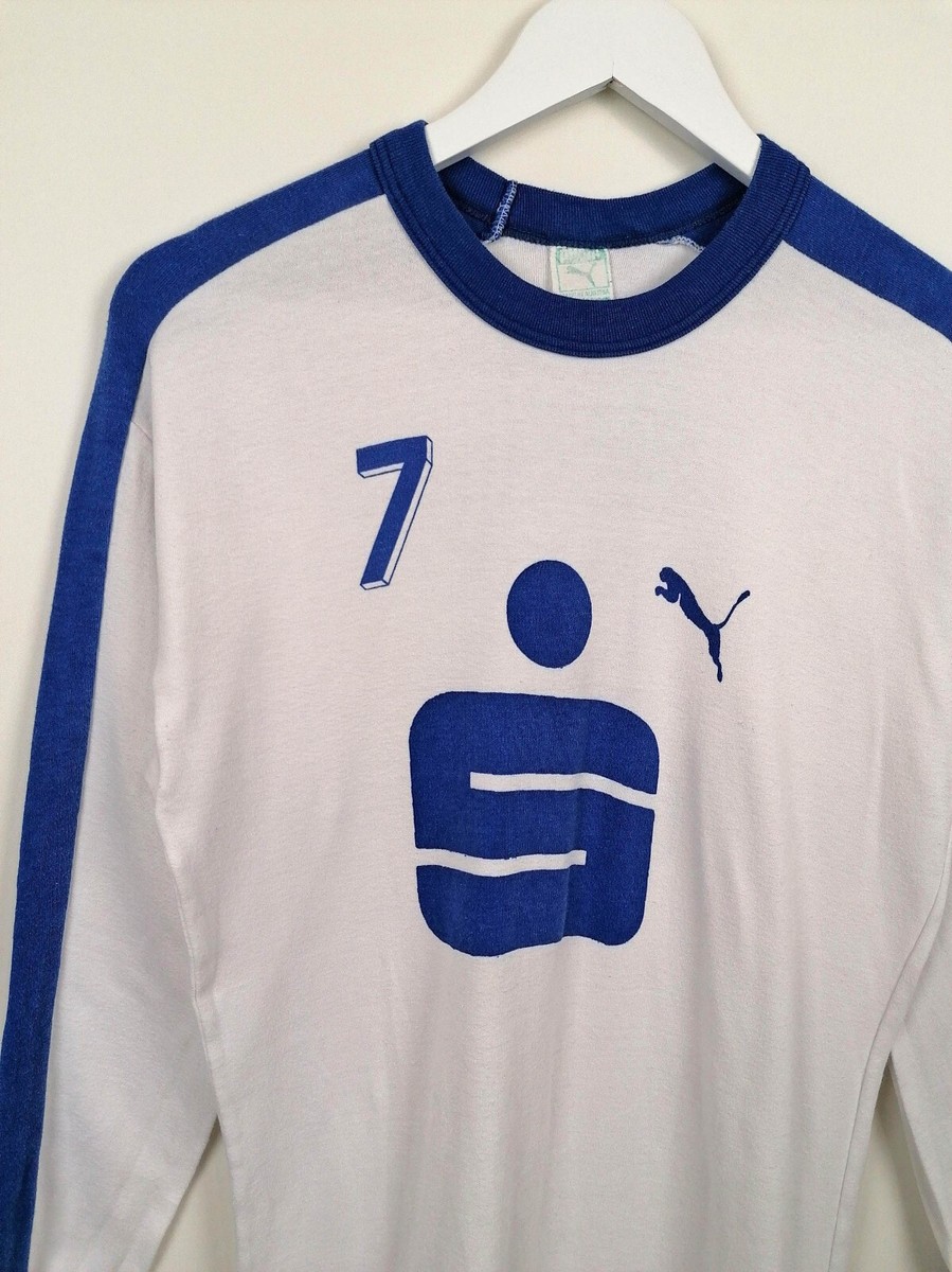 PUMA Vintage 80's Football shirt #7 Soccer Jersey long sleeve made