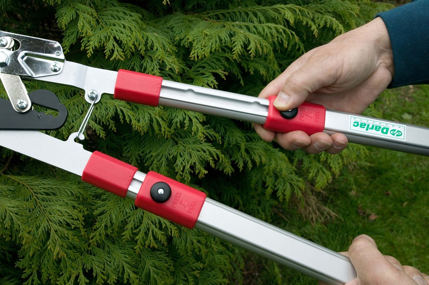 New Heavy Duty Telescopic Ratchet Loppers Long Reach Tree Pruning