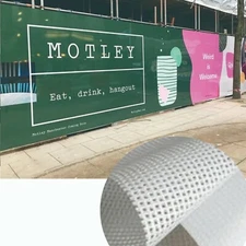 126in x 150ft，Large Format Digital printing Mesh Banner with PVC liner