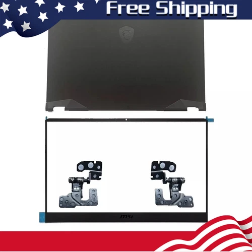 For MSI GE66 Vector GP66 MS-1541 MS-1543 MS-1542 Back Cover+ Bezel Hinges Black